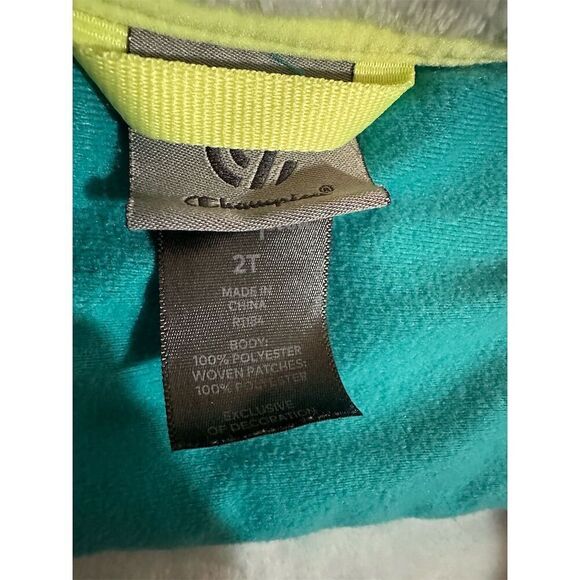 ☘️☘️☘️Champion Toddler Girls' Fleece Jacket Multicolor Size 2T Full Zip☘️☘️☘️ - Picture 6 of 7